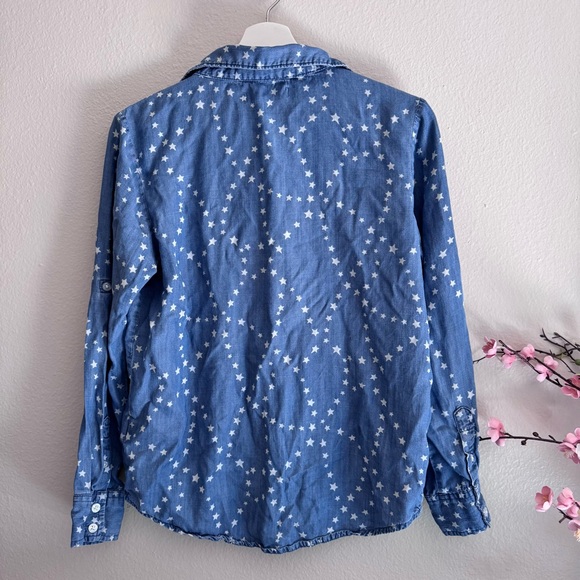 Eco Malibu Star Patterned Chambray Shirt - Picture 3 of 7